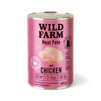WILD FARM Pate Kip 12x400g - glutenvrij kattenvoer