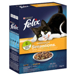 Felix Farmhouse Sensations met kip en kalkoenmix en groenten 1kg