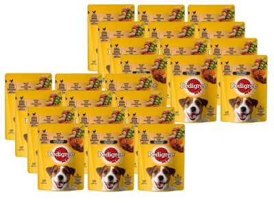 Pedigree Natvoer voor Volwassenen met Kip & Groenten in Saus 12x100g