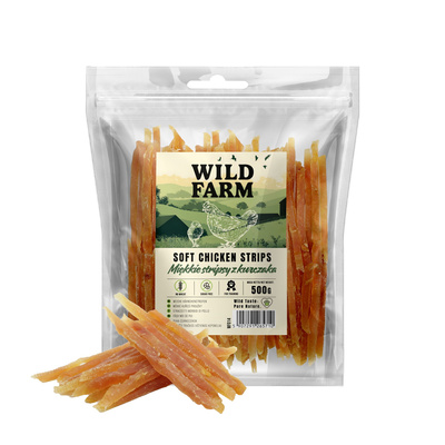 WILD FARM zachte kipreepjes 500g hondensnacks