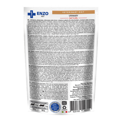 ENZO VET Urinary met rundvlees in gelei voor katten 100g