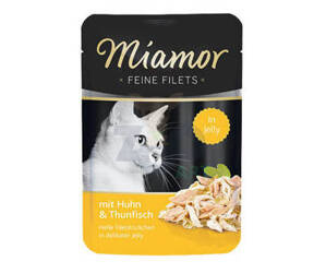 Miamor Feine Filets - natvoer voor katten Kipfilet met tonijn 100g