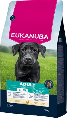EUKANUBA Adult Groot Ras Kip 15kg