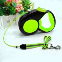 NUXIE® automatische hondenriem reflecterend koord 3m 15kg groen