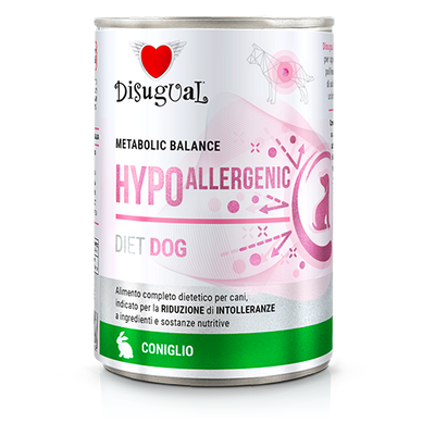 Disugual Veterinary natvoer voor honden HYPOALLERGENIC Konijn (volwassen) 400g