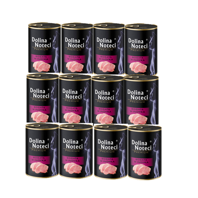 Dolina Noteci Premium voor katten rijk aan kalkoen 12x400g