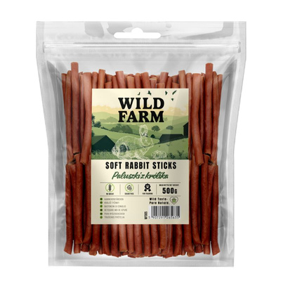 WILD FARM Konijnensticks 500g hondensnoepjes