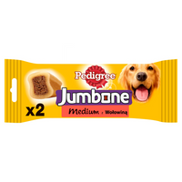 Pedigree Jumbone Snack voor volwassen honden van gemiddelde grootte met rundvlees 180g