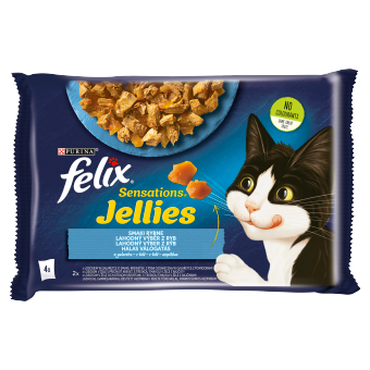 FELIX Sensations Jellies Kattenvoer Vissmaken in gelei 4x85g