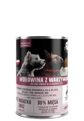 PetRepublic Rundvlees- en Groenteschijfjes in Fijne Saus 400g