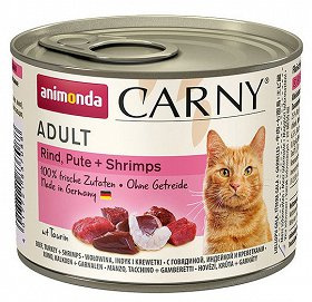 Animonda Cat Carny Adult Rundvlees, Kalkoen & Garnalen 200g
