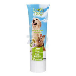 Lovi Hondensnack Creme Pate Lever - hondenpaté in een tube, met lever en vitaminen 90g