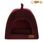 RECOBED hondenkrat velurove kastanjebruin S 40x40cm