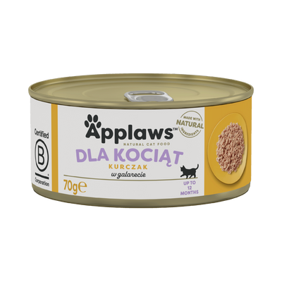 APPLAWS Kitten Chicken In Jelly Tin 6x70g