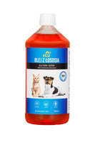 Lab-V 100% Zalmolie voor honden en katten van alle leeftijden 1000 ml Koudgeperst