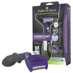 FURMINATOR Tool voor het uitkammen van de ondervacht van kortharige middelgrote en grote katten
