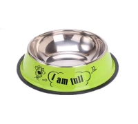 NUXIE® Antislip metalen hondenbak 22cm 600ml (willekeurige kleur)