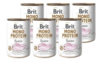 Brit Mono Eiwit met Konijn 6x400g