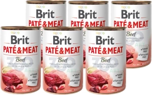 Brit Pate & Vlees met Rundvlees 6x400g
