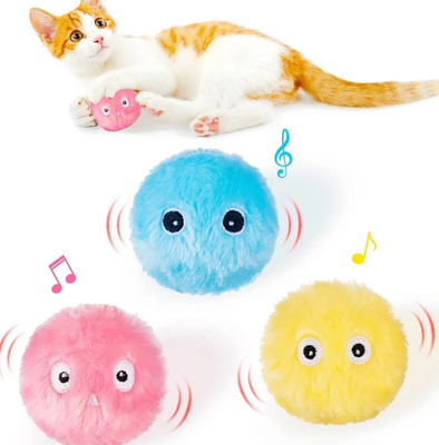 NUXIE Kattenspeeltje bal interactieve geluiden kattenkruid