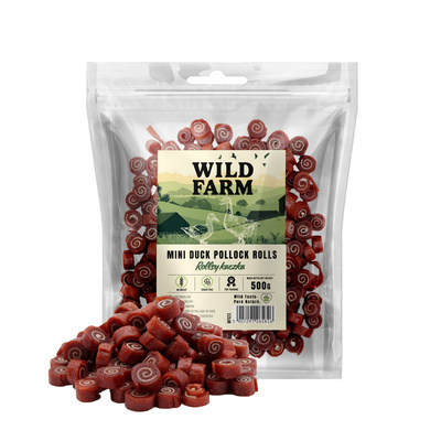 WILD FARM eendenrol 500g hondensnoepjes