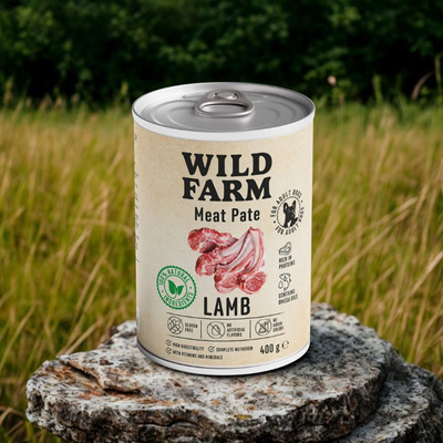 Wild Farm Pate Lam 400g glutenvrij hondenvoer