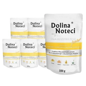 Dolina Noteci Premium voor kleine honden Junior Rijk aan Kippenmaagjes met Kalfslever 10x100g