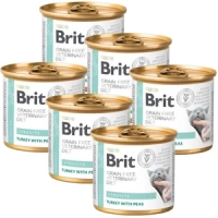Brit Grain Free Veterinary Diet Katten Struvite Kalkoen met Erwten 6x200g