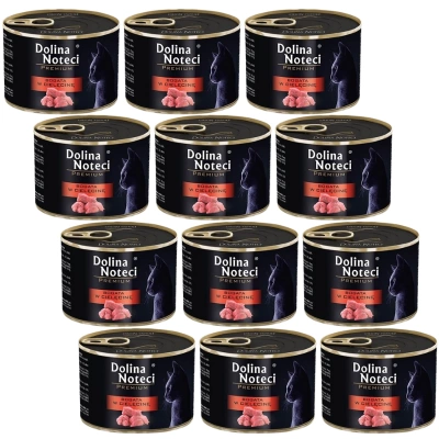Dolina Noteci Premium voor Katten Rijk aan Kalfsvlees 12x185g