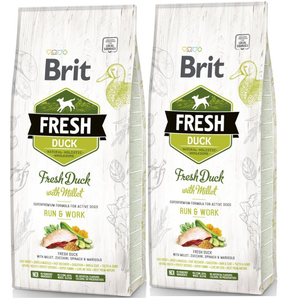 Brit Verse Eend & Gierst Adult Rennen & Werken 2x12kg