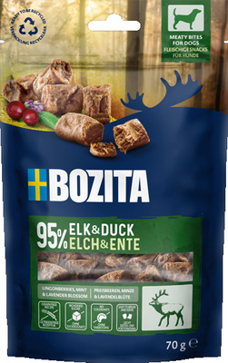 BOZITA Meaty Bites eland, eend hondensnack 70g