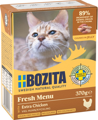 BOZITA Cat Gehakt Kip in Gelei 370g