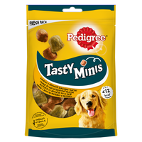 Pedigree Tasty Bites Chewy Cubes Kip en Eend hondensnack 130g