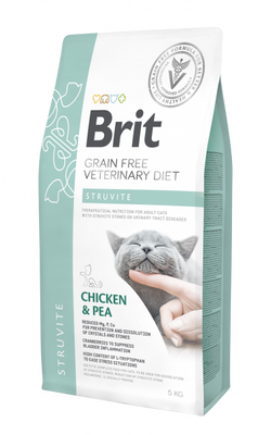 Brit Grain Free Veterinary Diet Katten Struviet Kip Met Erwten 2kg