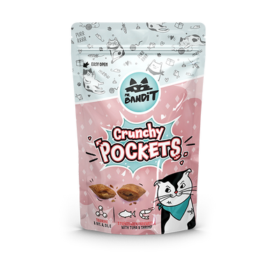 Mr Bandit Crunchy Pockets met tonijn en garnalen 40g