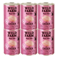 WILD FARM Pate Kip 6x400g - glutenvrij kattenvoer