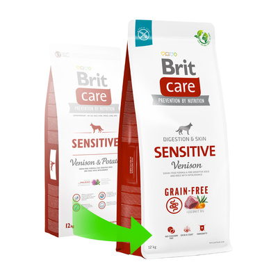 BRIT CARE Graanvrij Gevoelig Wild 12kg + GRATIS een verrassing voor je hond!