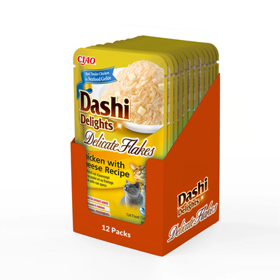 INABA Dashi Delights Fijne Vlokken Kip met Kaas Recept 40g