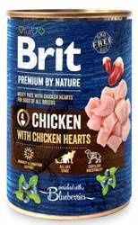 Brit Premium By Nature Kip met Kippenhartjes 400g