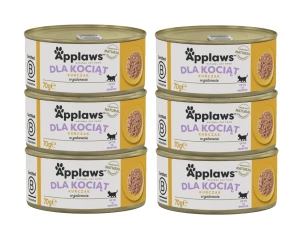 APPLAWS Kitten Chicken In Jelly Tin 6x70g