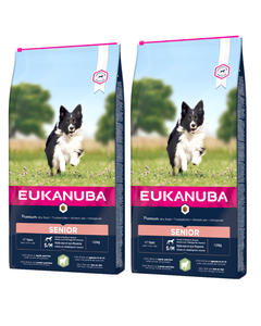 Eukanuba Mature&amp;Senior Small &amp; Medium Breeds Lamb &amp; Rice 2x12kg