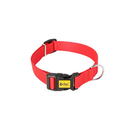 Dingo Riem Halsband met Plastic Sluiting Rood 45cm