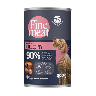 PetRepublic Fine Meat kalfsvleesschotel 400g voor honden