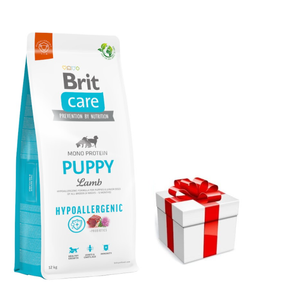 BRIT CARE Hypoallergeen Puppy Lamsvlees 12kg + GRATIS een verrassing voor je hond!