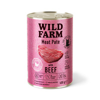 WILD FARM Pate Beef 6x400g - glutenvrij kattenvoer