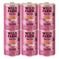 WILD FARM Pate Zalm 6x400g - glutenvrij kattenvoer