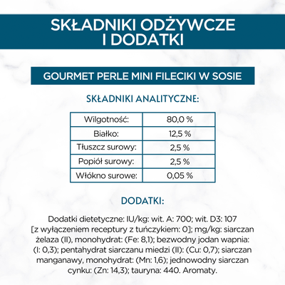 Purina Gourmet Perle Mini Filets in saus Kattenvoer 60x85g