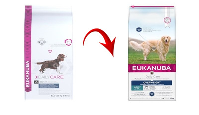 Eukanuba Daily Care Overweight Adult Dog 12kg + GRATIS een verrassing voor je hond!