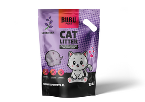 BUBU Pets Siliconen niet-klonterende kattenbak Micro lavendel paars 7.2l