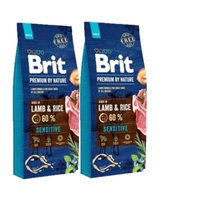 Brit Premium By Nature Sensitive Lam 2x8kg 